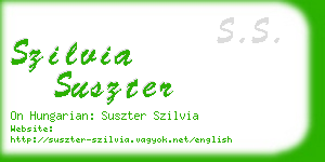 szilvia suszter business card